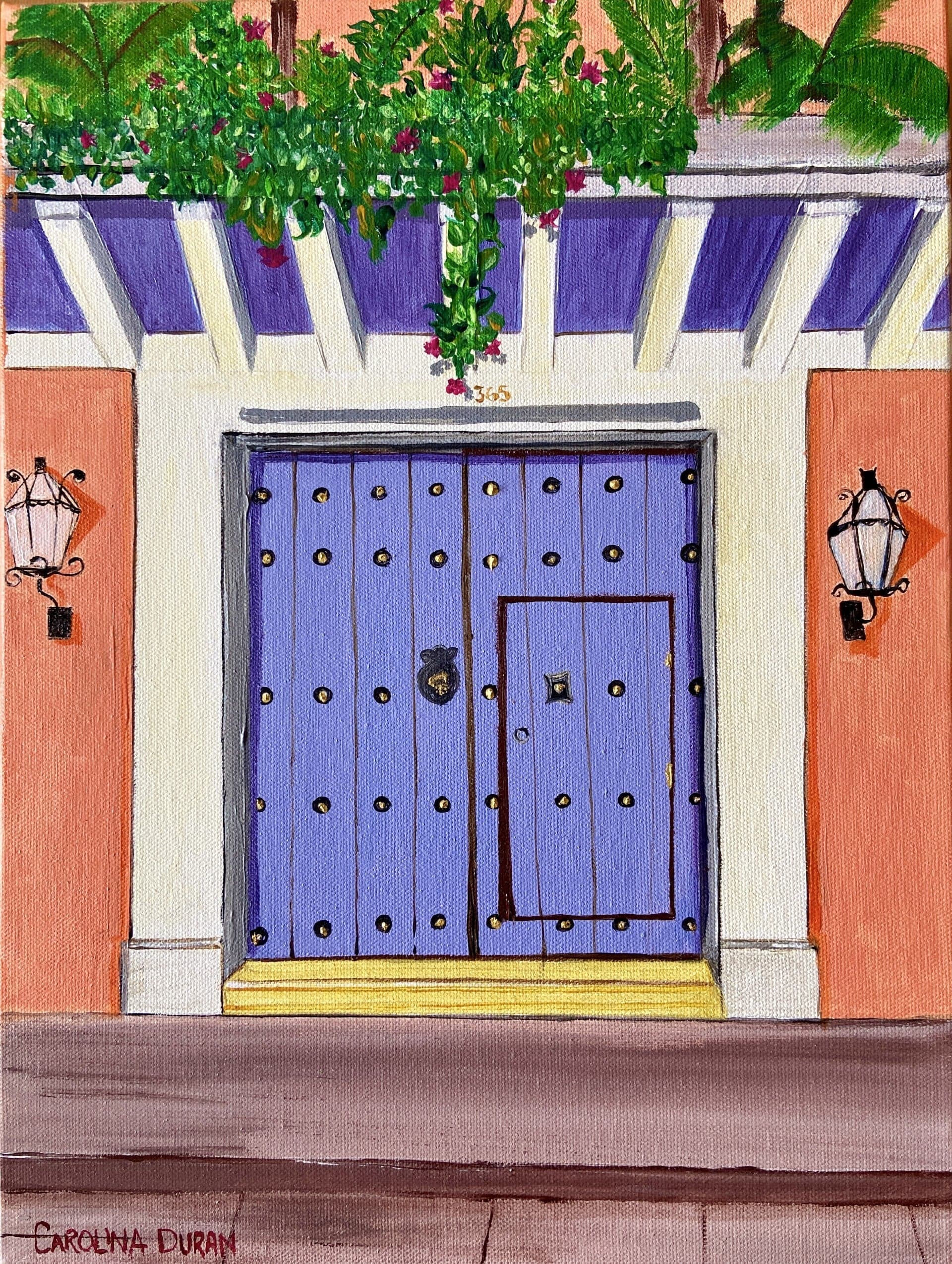 Carnaval House — Acrylic on canvas, 16 × 20 in