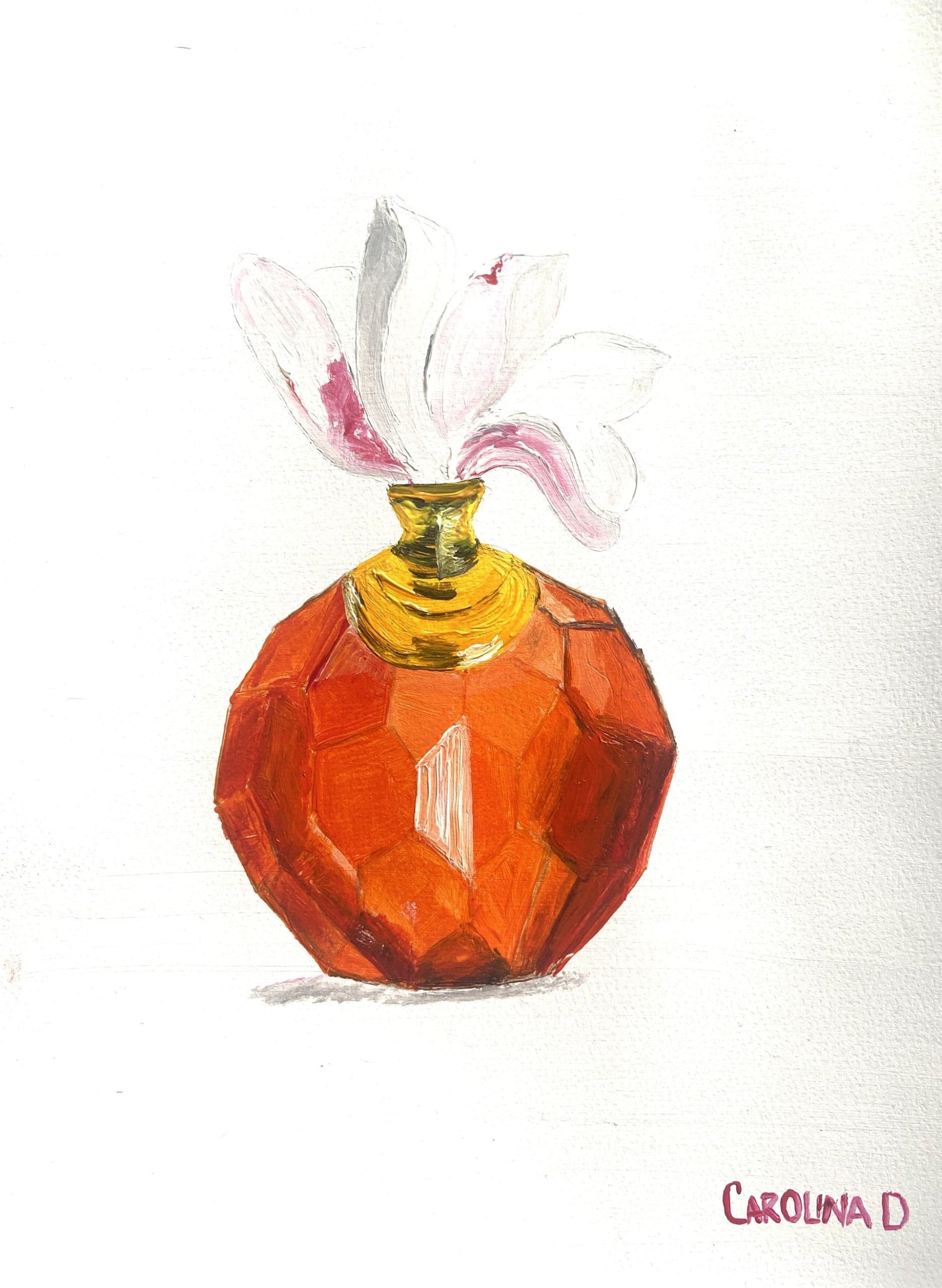 Tu Perfume — Acrylic on paper, 9 × 12 in